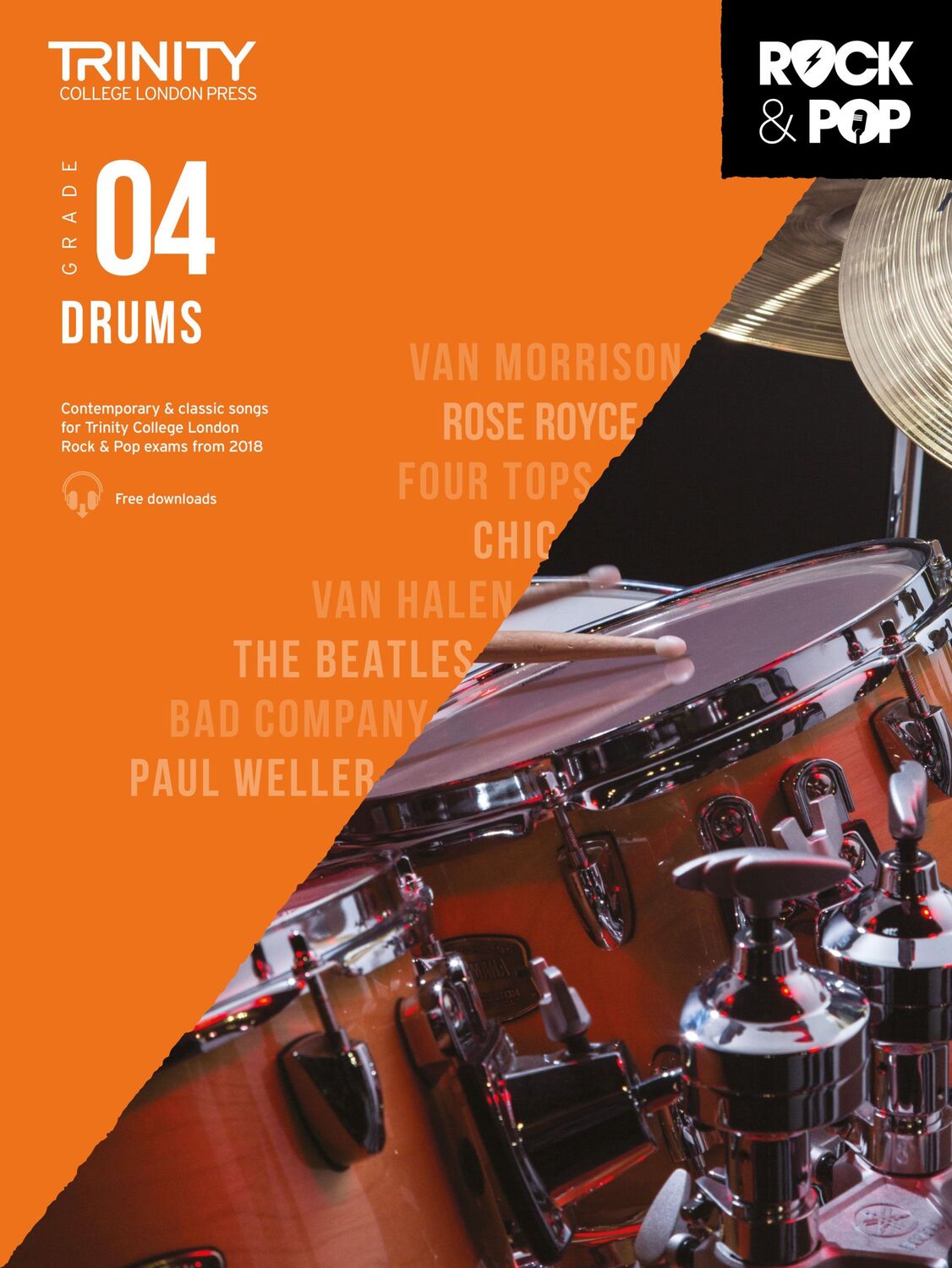 Cover: 9780857366429 | Trinity Rock &amp; Pop 2018 Drums | Grade 4 | Trinity | Taschenbuch | 2019