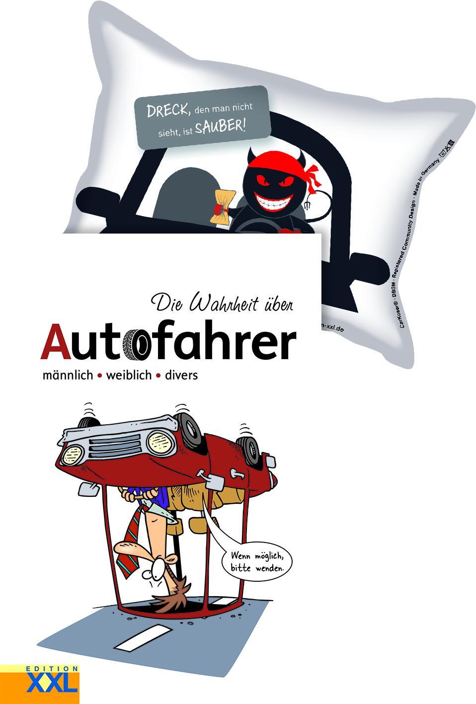 Cover: 9783897369634 | Die Wahrheit über Autofahrer (Buch) mit Scheibenschwamm | Buch | 2023