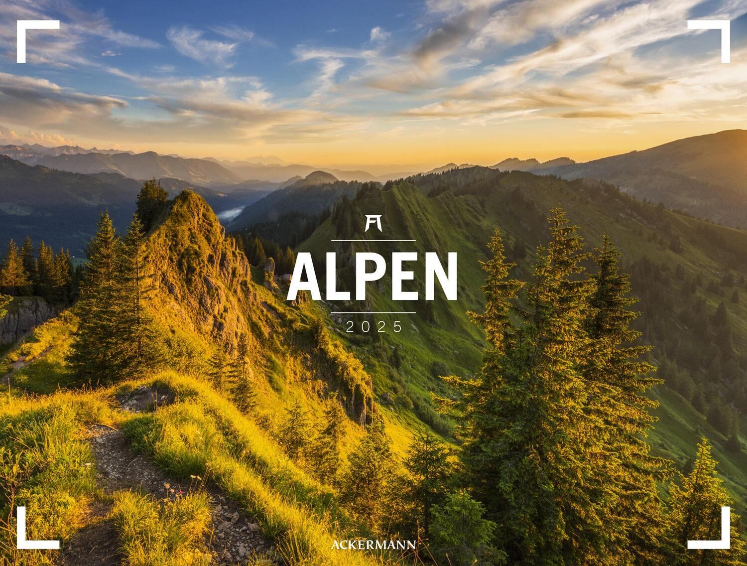 Cover: 9783838435244 | Alpen - Ackermann Gallery Kalender 2025 | Ackermann Kunstverlag | 2025
