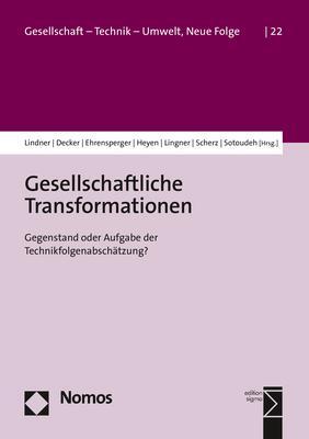 Cover: 9783848760350 | Gesellschaftliche Transformationen | Ralf Lindner (u. a.) | Buch