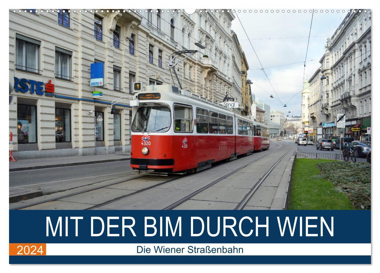 Cover: 9783675697867 | Mit der Bim durch Wien - Die Wiener Straßenbahn (Wandkalender 2024...