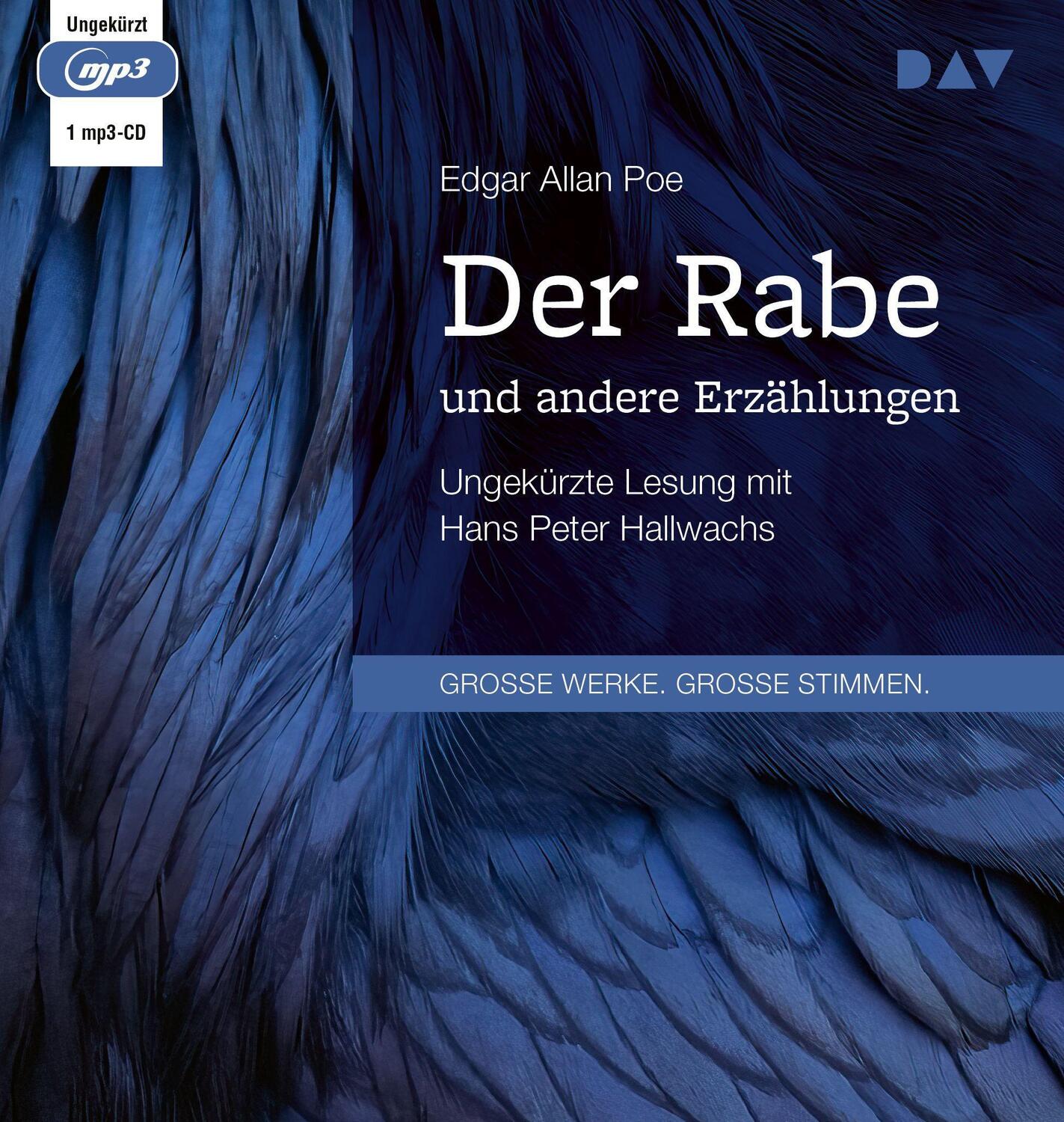 Cover: 9783742431646 | Der Rabe und andere Erzählungen | Edgar Allan Poe | MP3 | 71 Min.