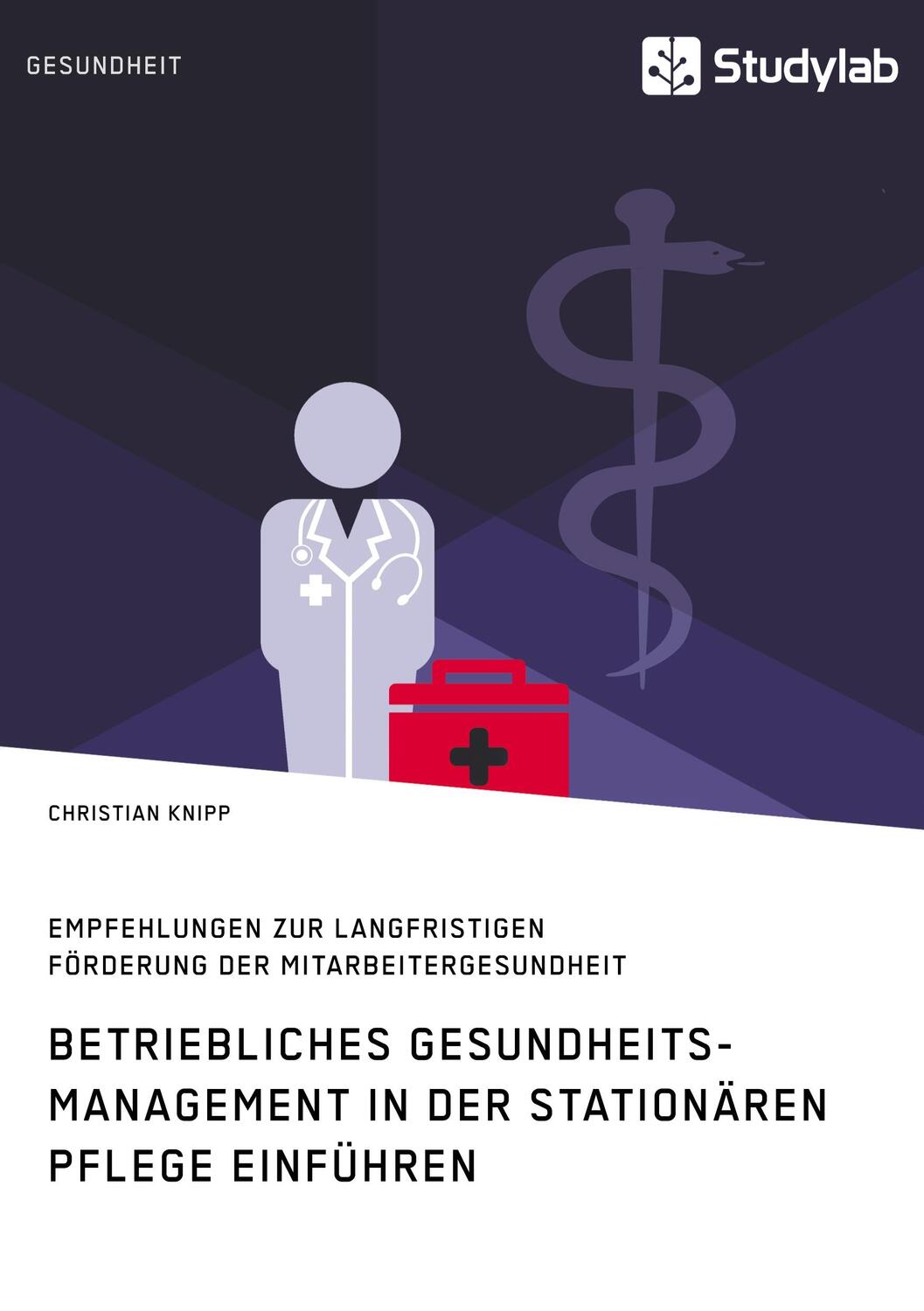 Cover: 9783960959878 | Betriebliches Gesundheitsmanagement in der stationären Pflege...