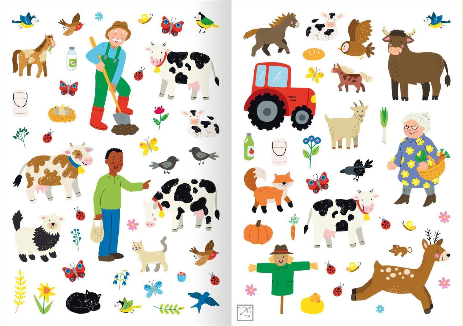Bild: 9783845851235 | Meine Sticker - Bauernhoftiere | Über 300 Sticker | Taschenbuch | 2023