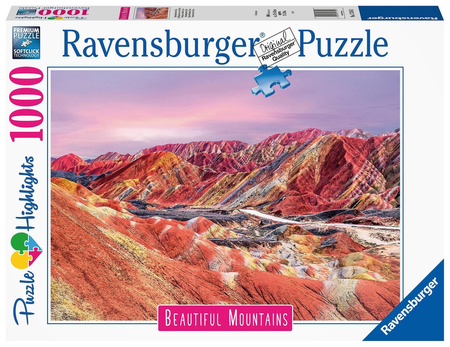 Cover: 4005556173143 | Ravensburger Puzzle - Regenbogenberge, China - 1000 Teile Puzzle,...
