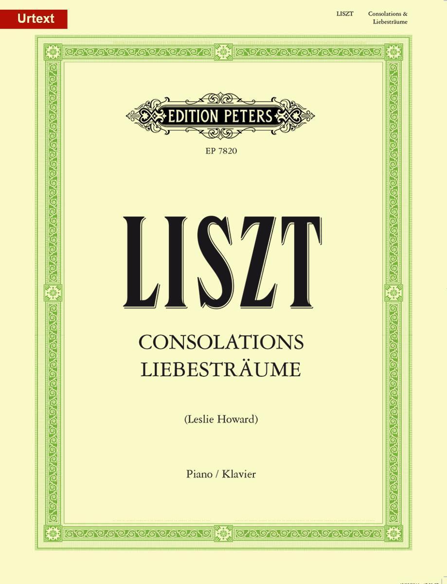 Cover: 9790577086101 | Consolations and Liebesträume for Piano | Urtext | Franz Liszt | Buch