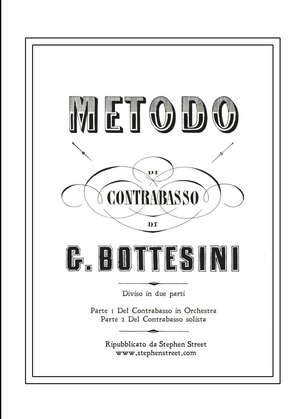 Cover: 9781999866471 | Metodo di Contrabasso | Giovanni Bottesini | Giovanni Bottesini | Buch