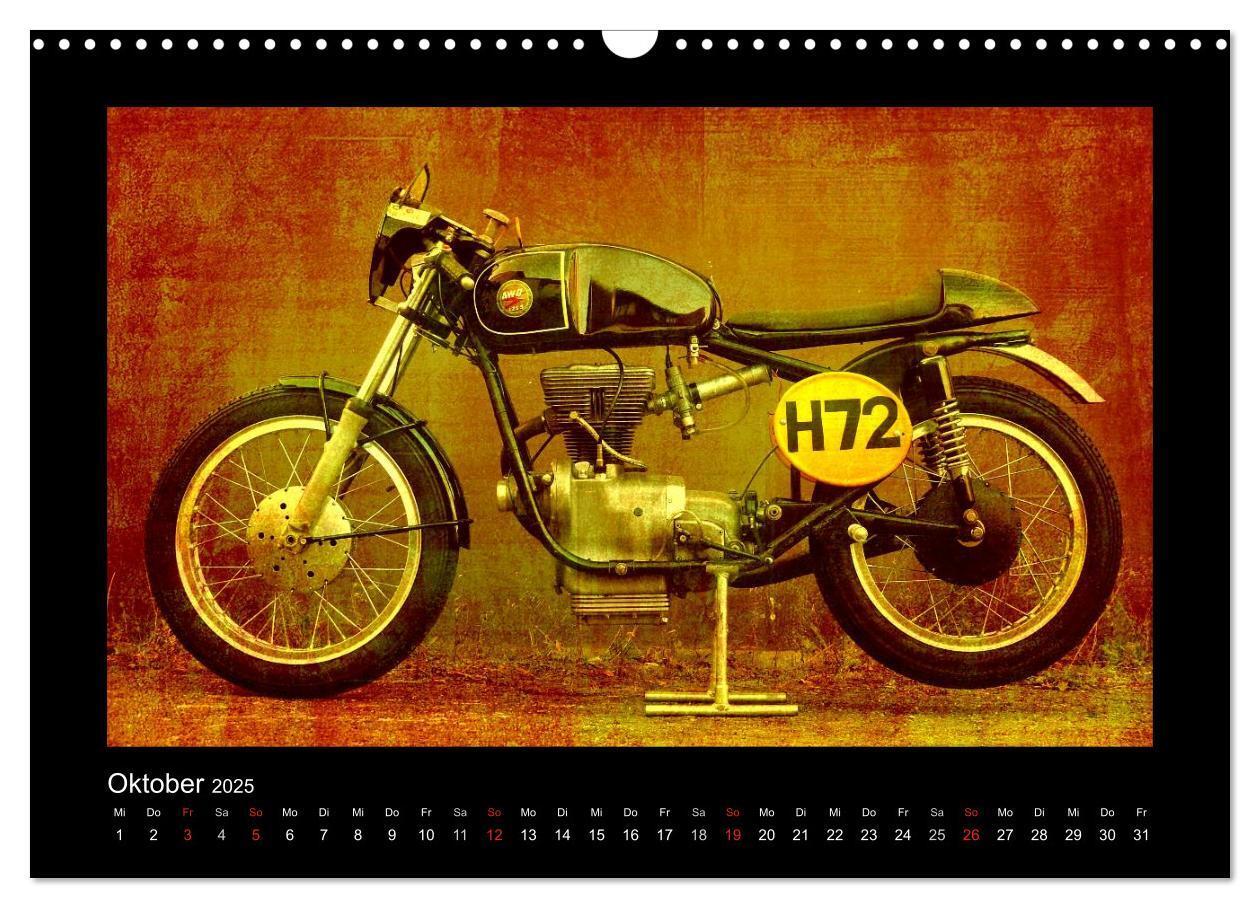 Bild: 9783435839681 | Motorrad Oldtimer (Wandkalender 2025 DIN A3 quer), CALVENDO...