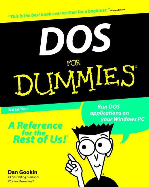 Cover: 9780764503610 | DOS For Dummies 3e | Dan Gookin | Taschenbuch | Englisch | 1998