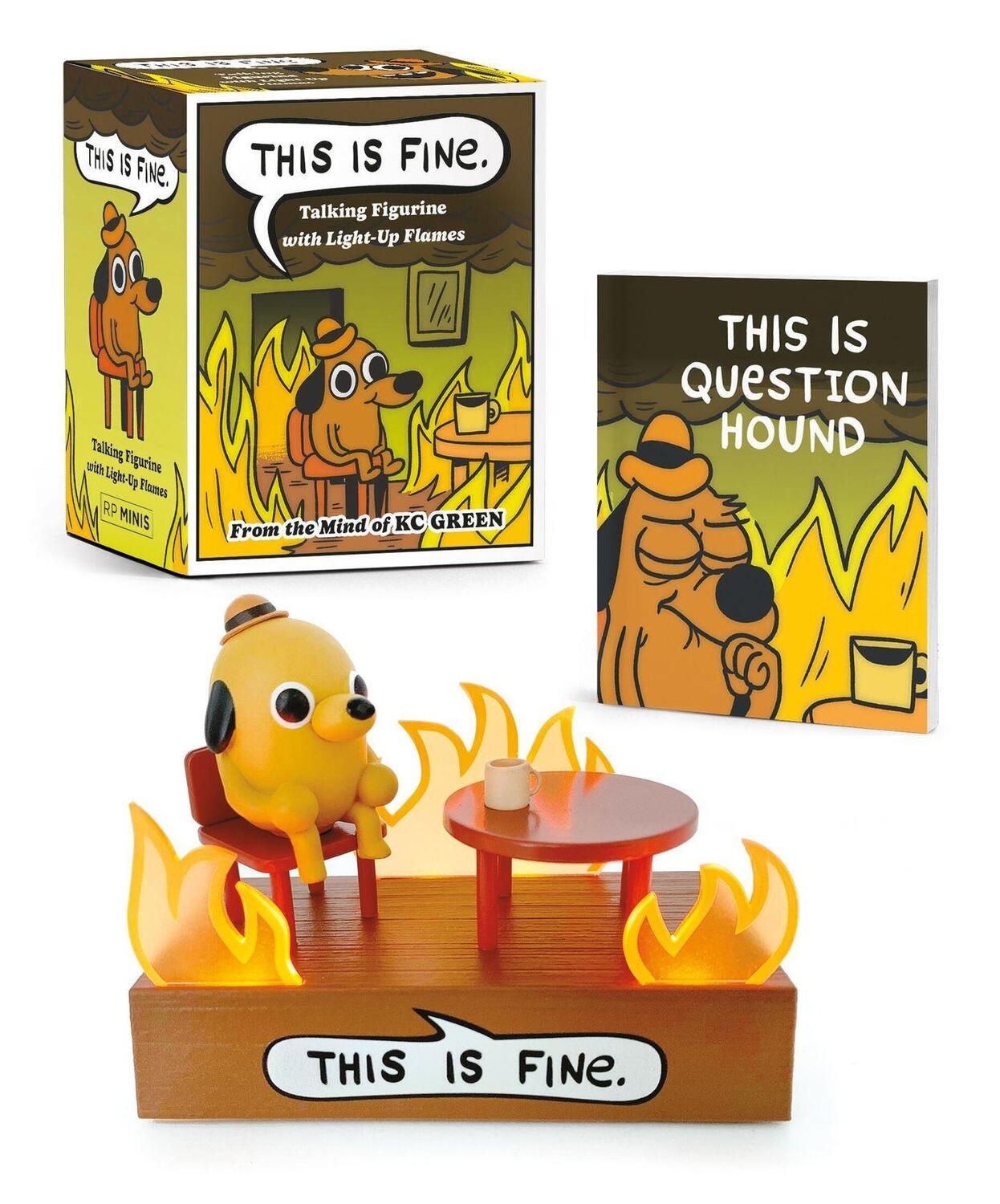Cover: 9780762484843 | This Is Fine Talking Figurine | With Light and Sound! | Kc Green