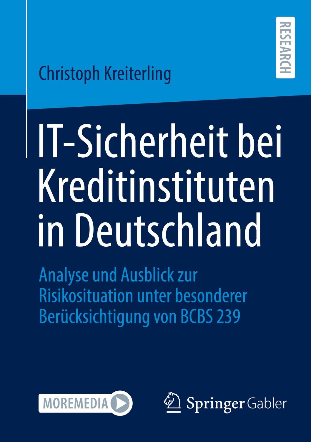 Cover: 9783658400231 | IT-Sicherheit bei Kreditinstituten in Deutschland | Kreiterling | Buch