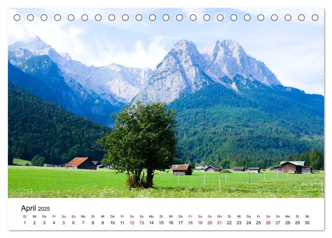 Bild: 9783435017140 | Das Zugspitzegebiet (Tischkalender 2025 DIN A5 quer), CALVENDO...