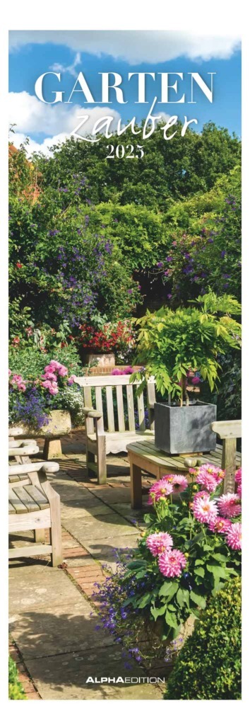 Cover: 4251732344382 | Alpha Edition - Gartenzauber 2025 Streifenkalender, 15x42 cm,...