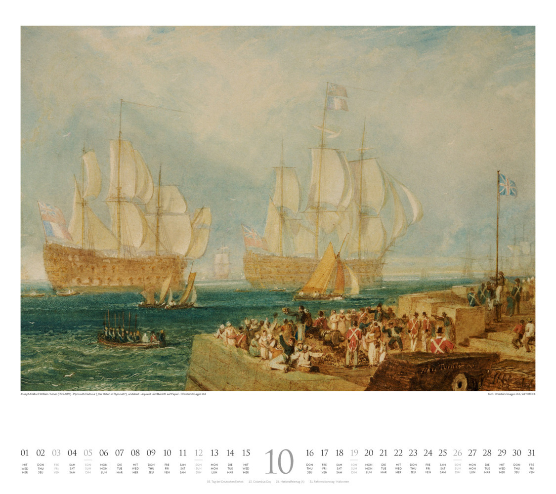 Bild: 9783838425658 | William Turner Kalender 2025 | William Turner (u. a.) | Kalender