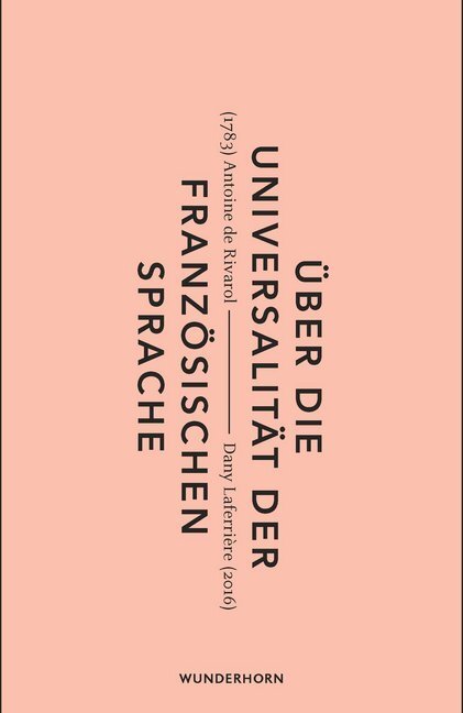 Cover: 9783884235607 | Über die Universalität der französischen Sprache | Antoine de Rivarol