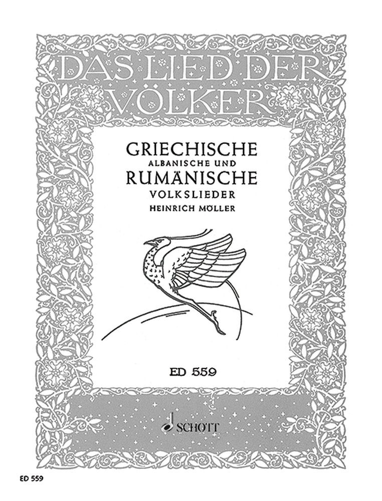 Cover: 9790001031646 | Lied Der Volker Griechische Volk | Buch | Schott Music