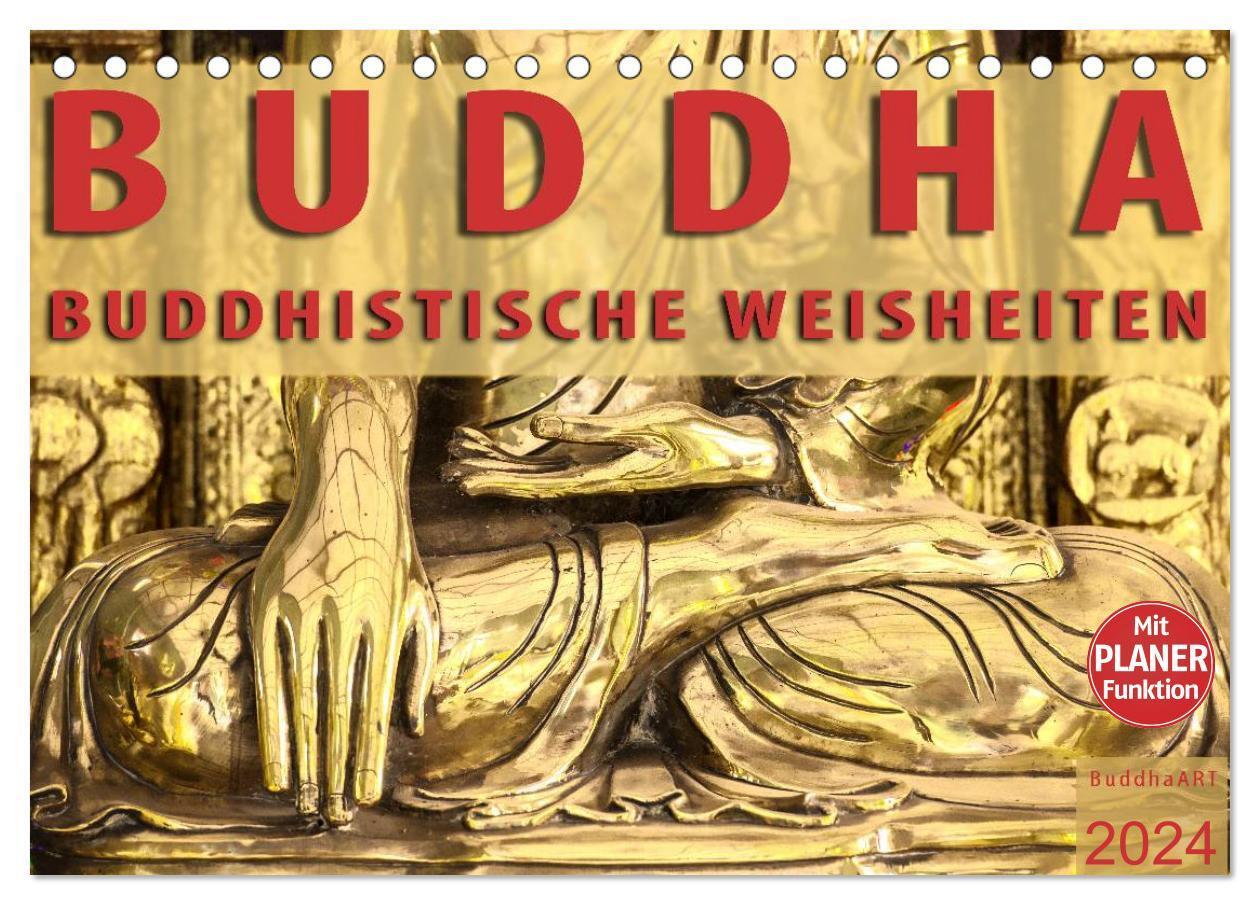 Cover: 9783383333156 | BUDDHA Buddhistische Weisheiten (Tischkalender 2024 DIN A5 quer),...