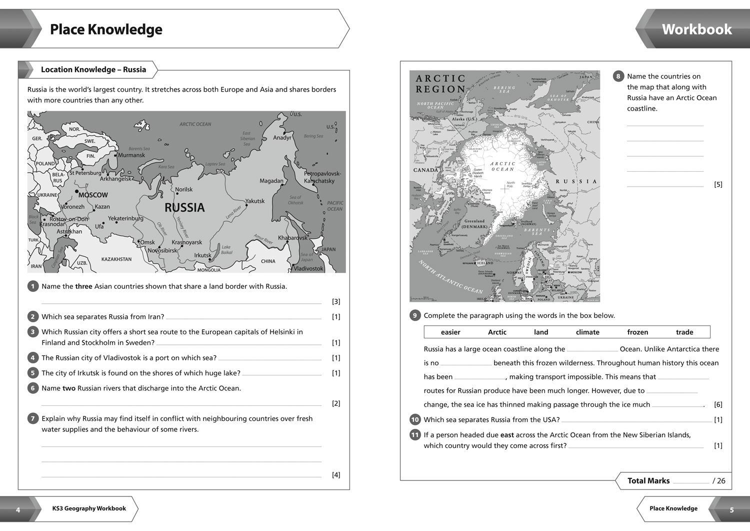 Bild: 9780008399924 | KS3 Geography Workbook | Ideal for Years 7, 8 and 9 | Collins KS3