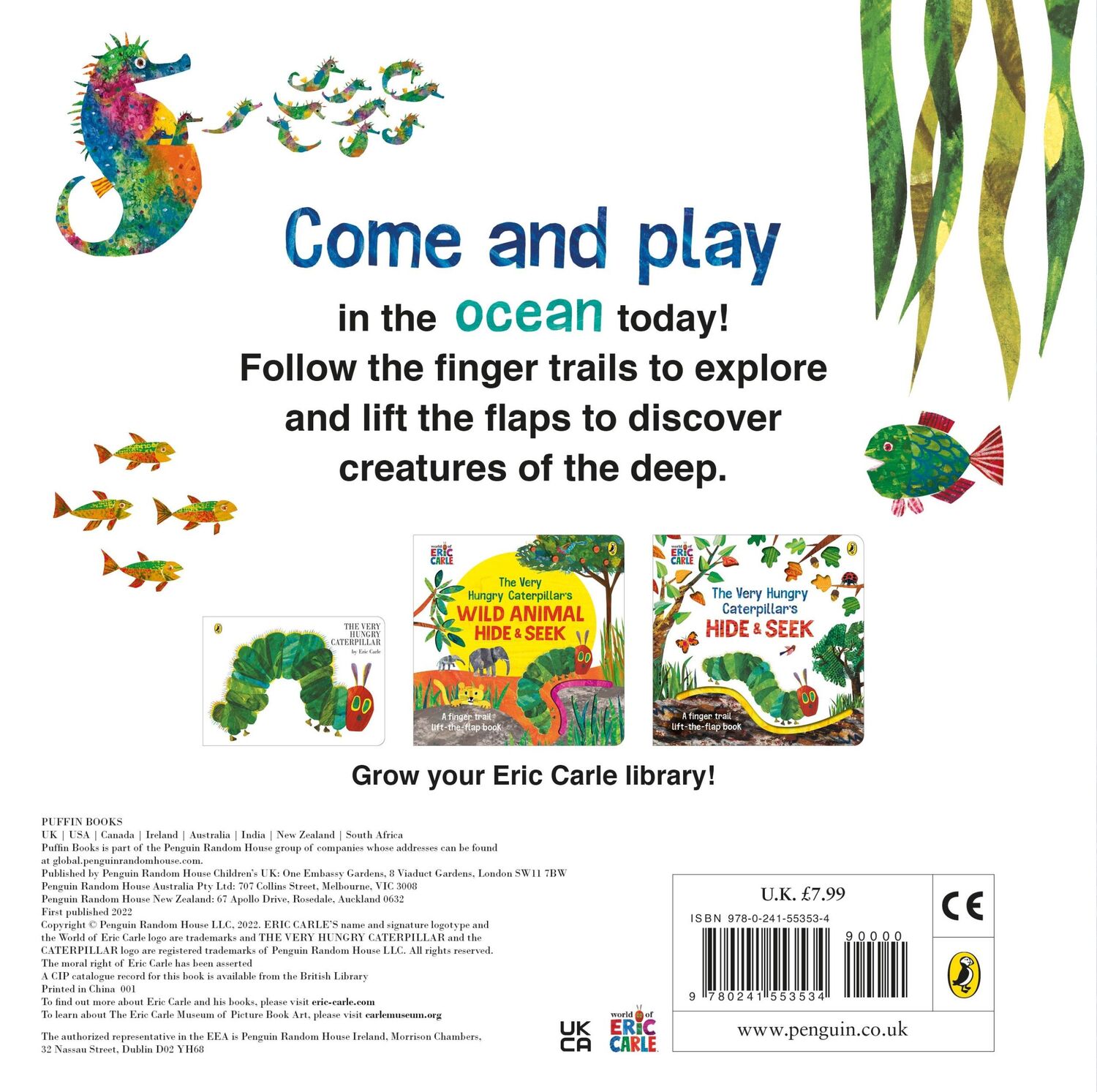 Rückseite: 9780241553534 | The Very Hungry Caterpillar's Ocean Hide-and-Seek | Eric Carle | Buch