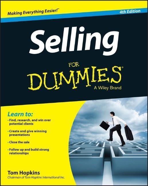 Cover: 9781118967232 | Selling For Dummies | Tom Hopkins | Taschenbuch | 384 S. | Englisch