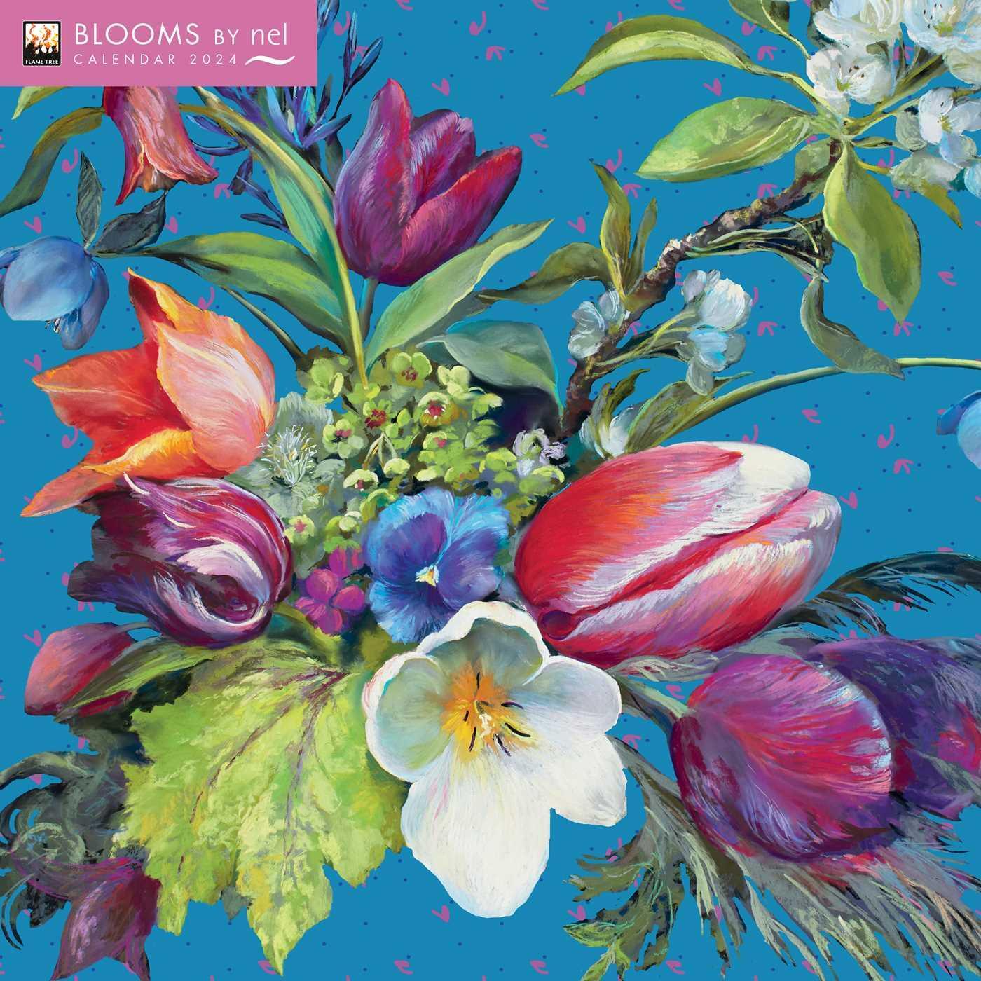 Cover: 9781804174005 | Blooms by Nel Whatmore Wall Calendar 2024 (Art Calendar) | Kalender
