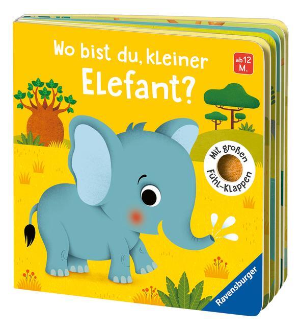Bild: 9783473438716 | Wo bist du, kleiner Elefant? | Mit großen Fühl-Klappen | Klara Tünner