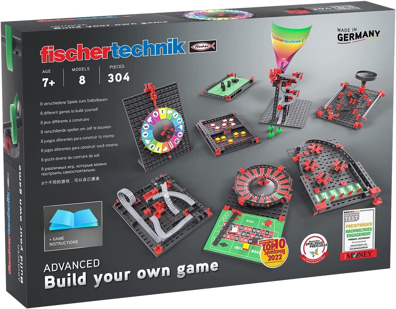 Cover: 4048962458541 | Fischertechnik 564067 - ADVANCED Build your own game, 8 Modelle,...