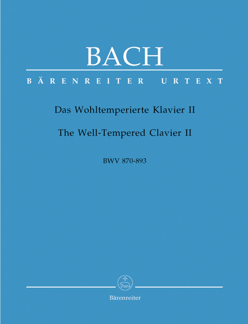 Cover: 9790006498727 | Das Wohltemperierte Klavier II BWV 870-893 | Bärenreiter Urtext | Bach