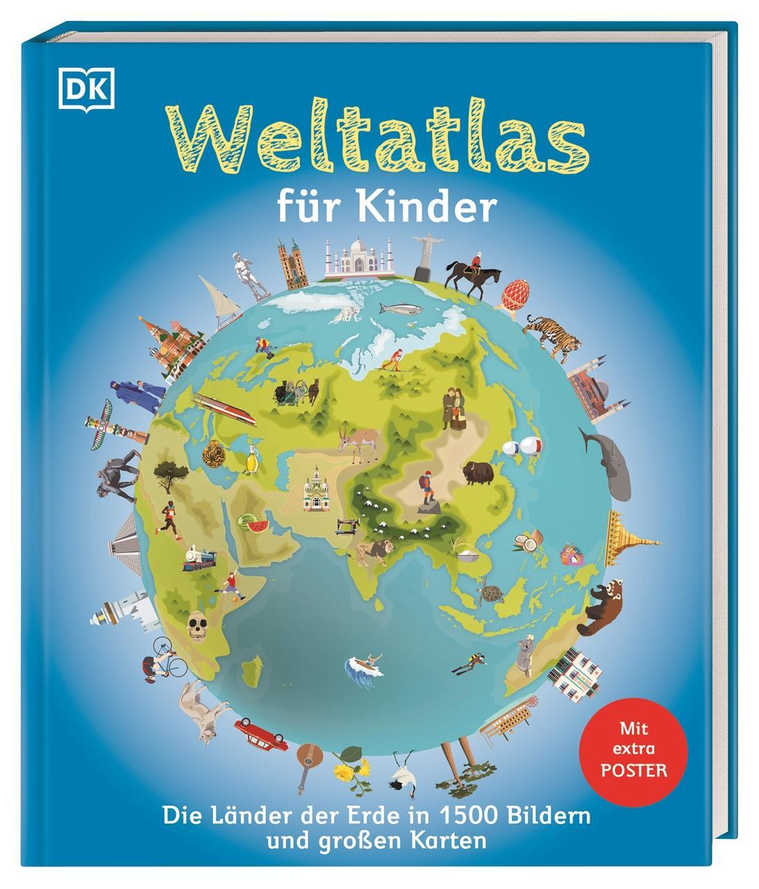 Cover: 9783831048823 | Weltatlas für Kinder | Buch | mit Poster | 128 S. | Deutsch | 2024