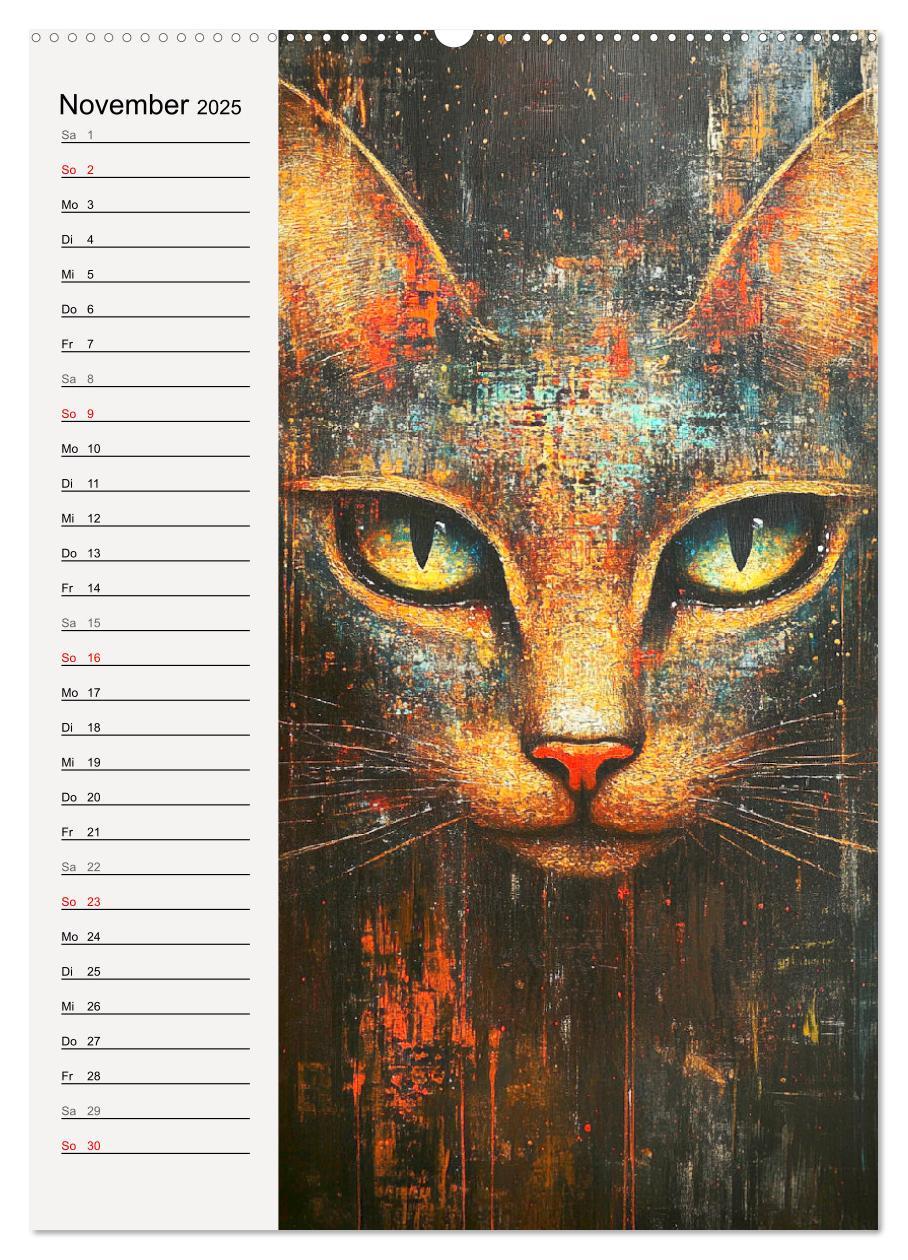 Bild: 9783457211977 | Katzenportraits. Moderne Samtpfoten-Kunst (Wandkalender 2025 DIN A2...