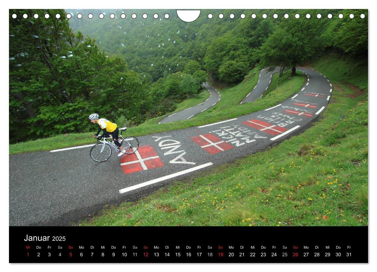 Bild: 9783435808908 | Pyrenäenpässe mit dem Rennrad 2025 (Wandkalender 2025 DIN A4 quer),...