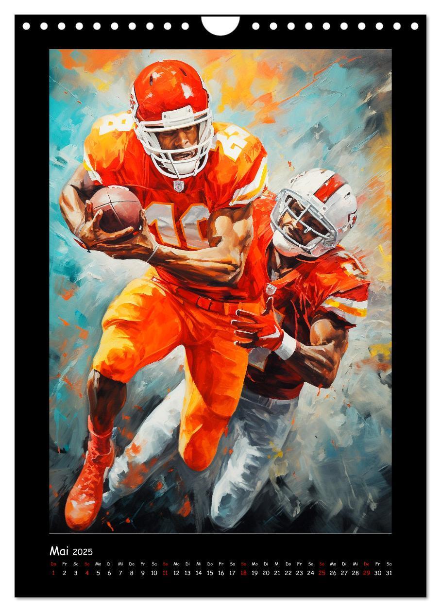 Bild: 9783435860173 | American Football. Paintings (Wandkalender 2025 DIN A4 hoch),...