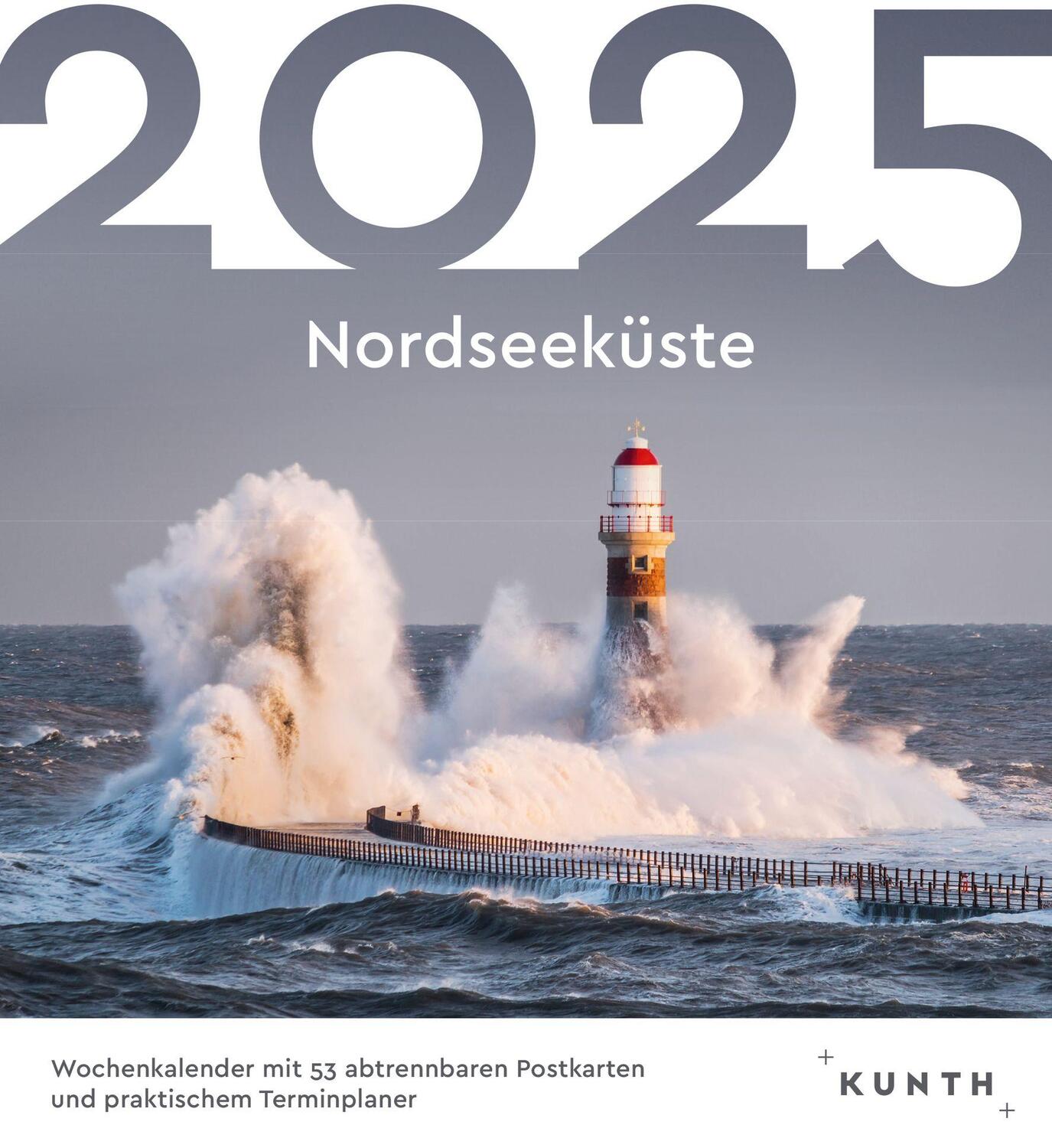 Cover: 9783965913899 | Nordseeküste - KUNTH Postkartenkalender 2025 | Kalender | 53 S. | 2025