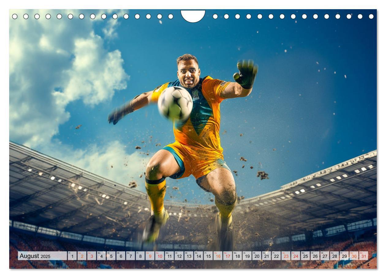 Bild: 9783383784729 | Fussball - Tormann in Aktion (Wandkalender 2025 DIN A4 quer),...