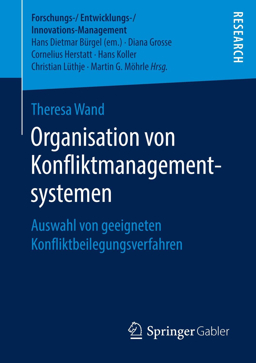 Cover: 9783658239800 | Organisation von Konfliktmanagementsystemen | Theresa Wand | Buch