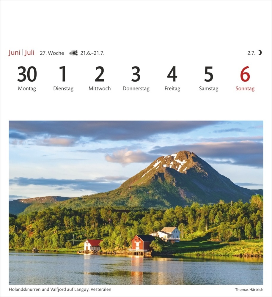 Bild: 9783840033414 | Norwegen Sehnsuchtskalender 2025 - Wochenkalender mit 53 Postkarten