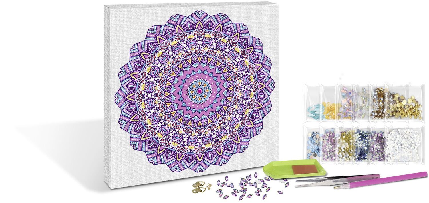 Bild: 4008525250364 | Diamond Painting "Diamantane Mandala Set 8", lila / pink / blau | 2023