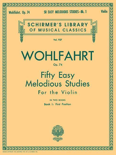 Cover: 9780793554522 | 50 Easy Melodious Studies, Op. 74 - Book 1: Schirmer Library of...