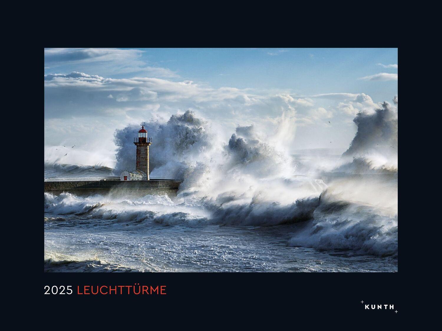 Cover: 9783965913608 | Leuchttürme - KUNTH Wandkalender 2025 | Kalender | 14 S. | Deutsch
