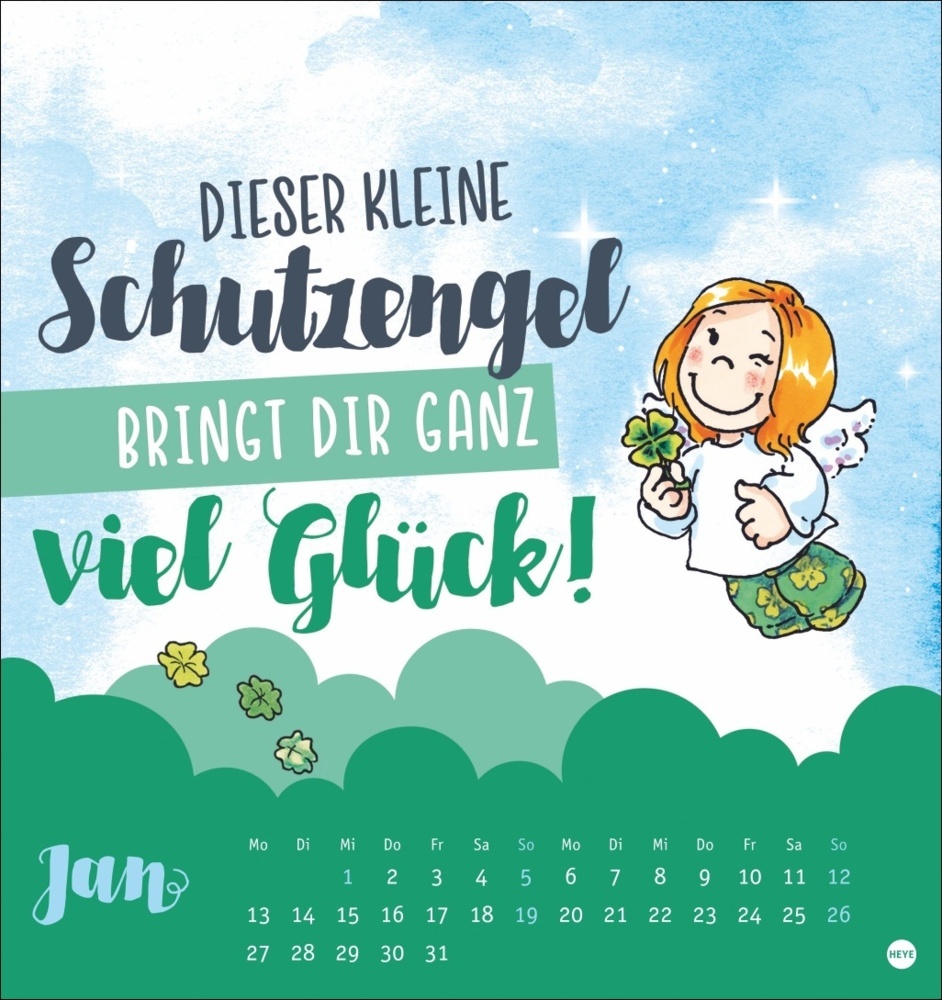 Bild: 9783756408009 | Schutzengel Postkartenkalender 2025 | Kalender | Spiralbindung | 13 S.