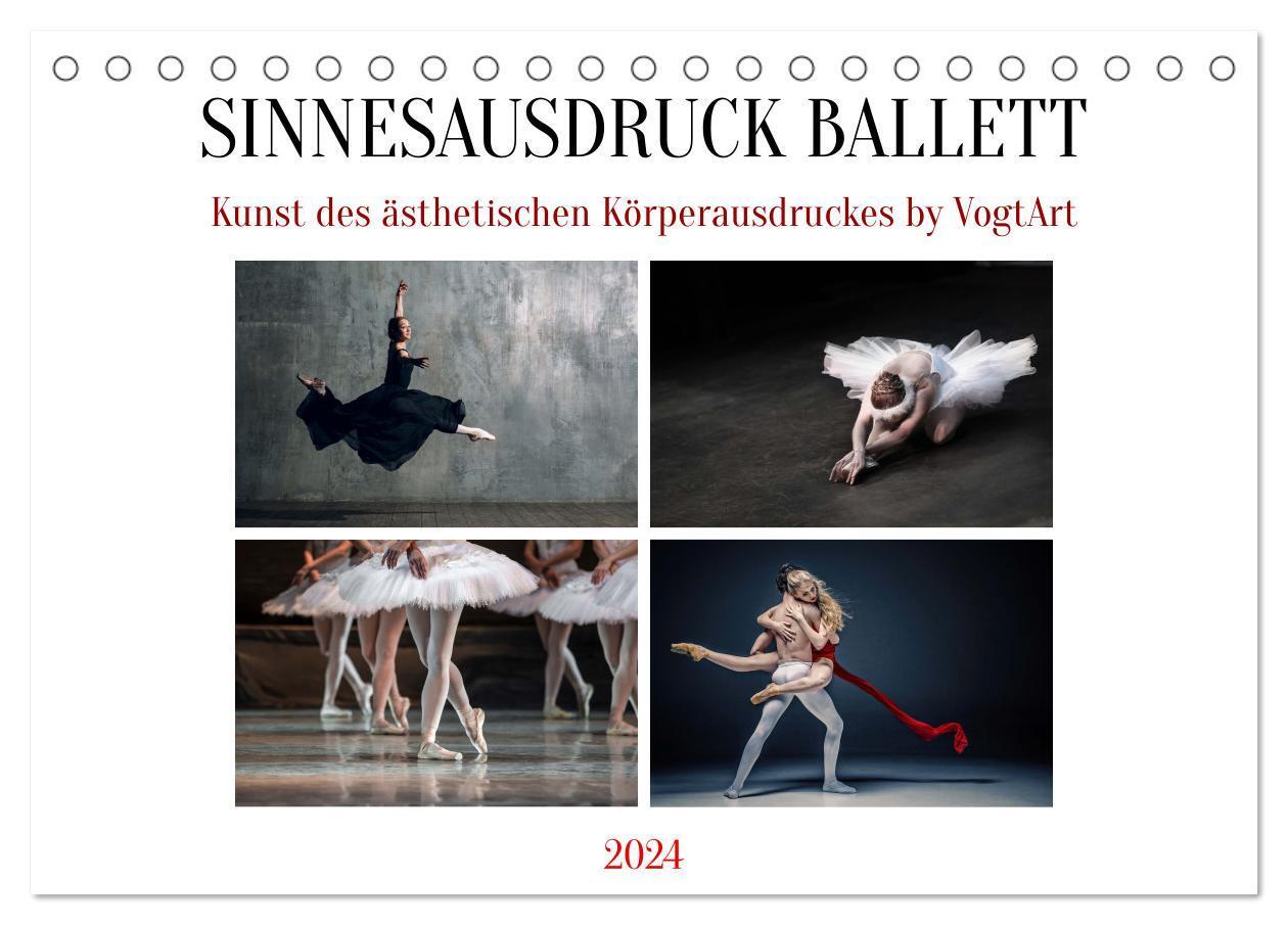 Cover: 9783675776685 | Sinneseindrücke Ballett (Tischkalender 2024 DIN A5 quer), CALVENDO...