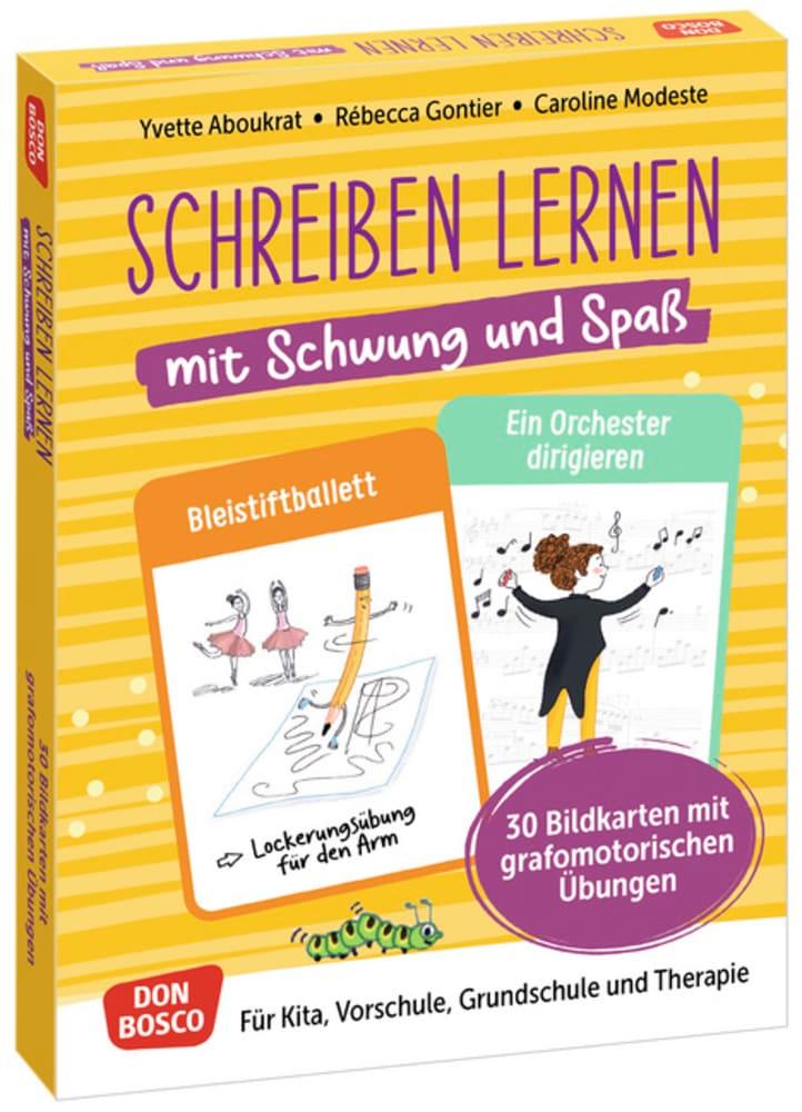 Cover: 4260694921081 | Schreiben lernen mit Schwung und Spaß. 30 Bildkarten mit...