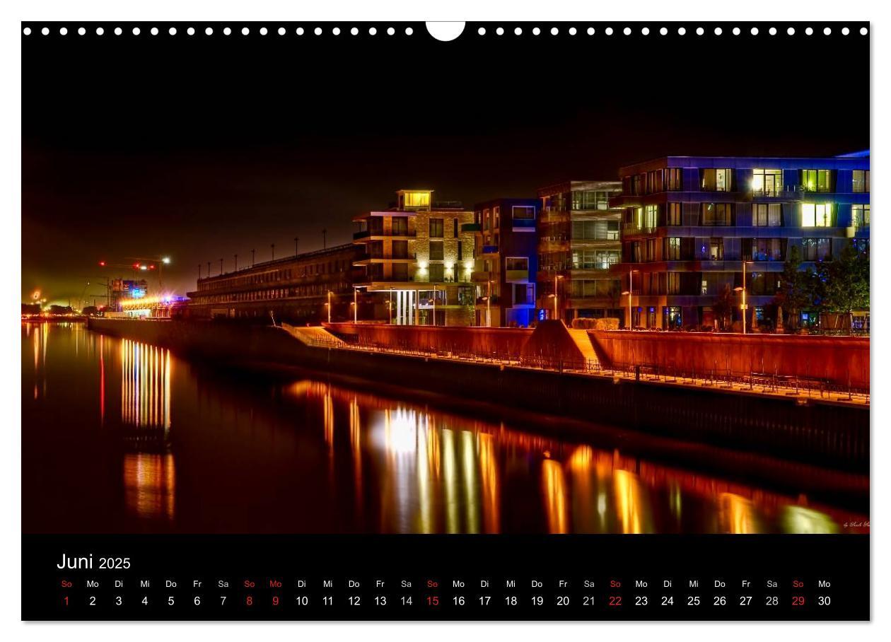 Bild: 9783435740062 | Bremen bei Nacht (Wandkalender 2025 DIN A3 quer), CALVENDO...