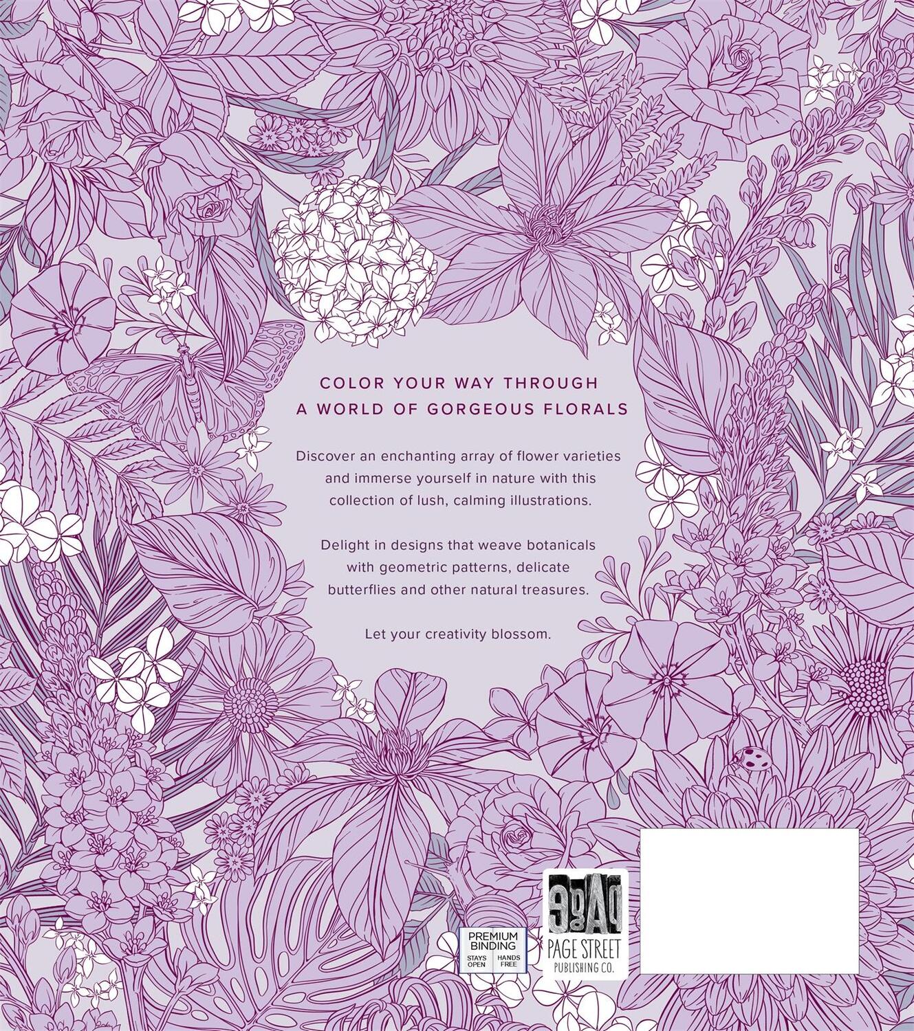 Rückseite: 9781645672166 | Flowerscape: A Botanical Coloring Book | Maggie Enterrios | Buch
