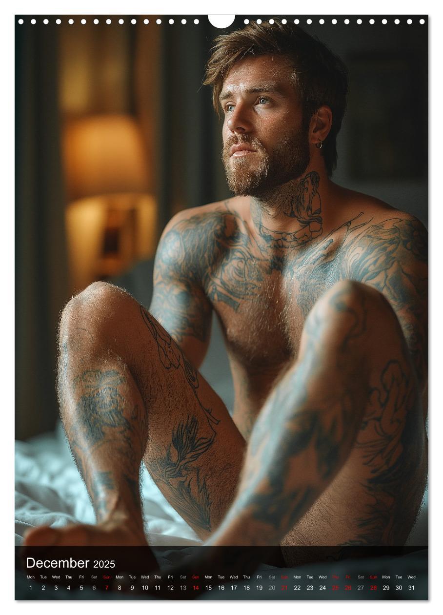 Bild: 9781325990467 | Inked Bodies - Sexy Tattooed Men (Wall Calendar 2025 DIN A3...