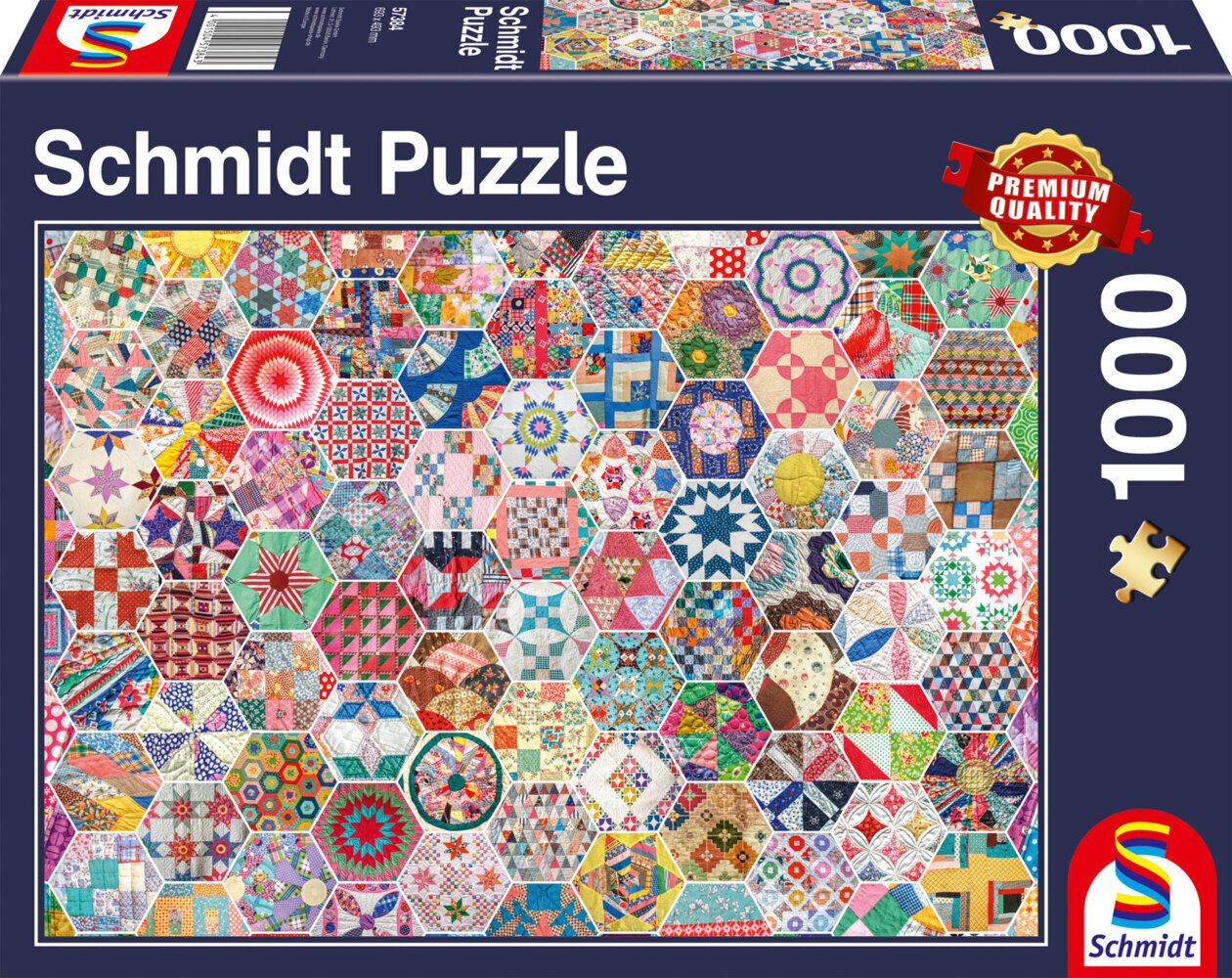 Cover: 4001504573843 | Amerikanischer Patchwork Quilt | Puzzle Standard 1.000 Teile | Spiel
