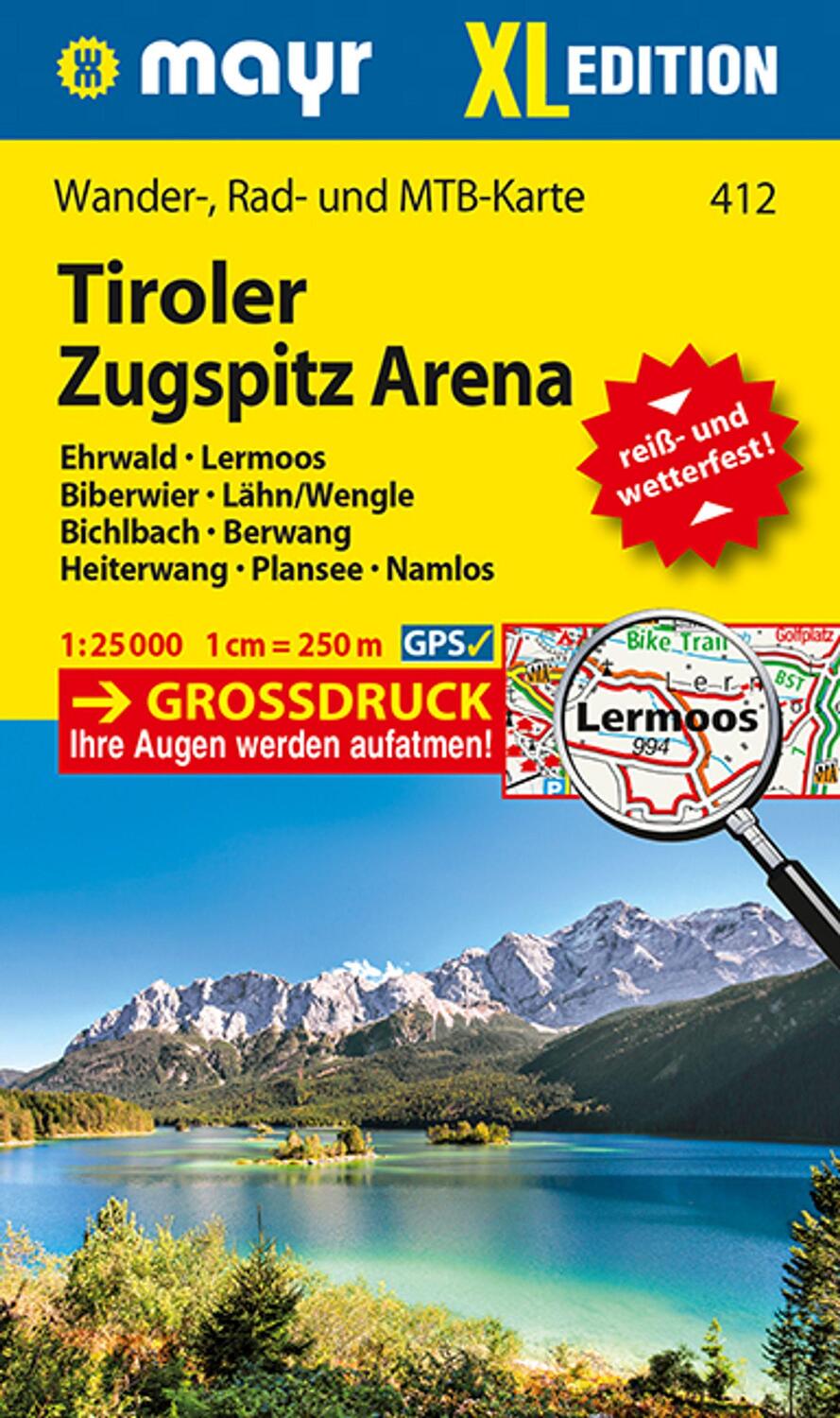 Cover: 9783990448755 | Mayr Wanderkarte Tiroler Zugspitz Arena XL, Ehrwald, Lermoos,...