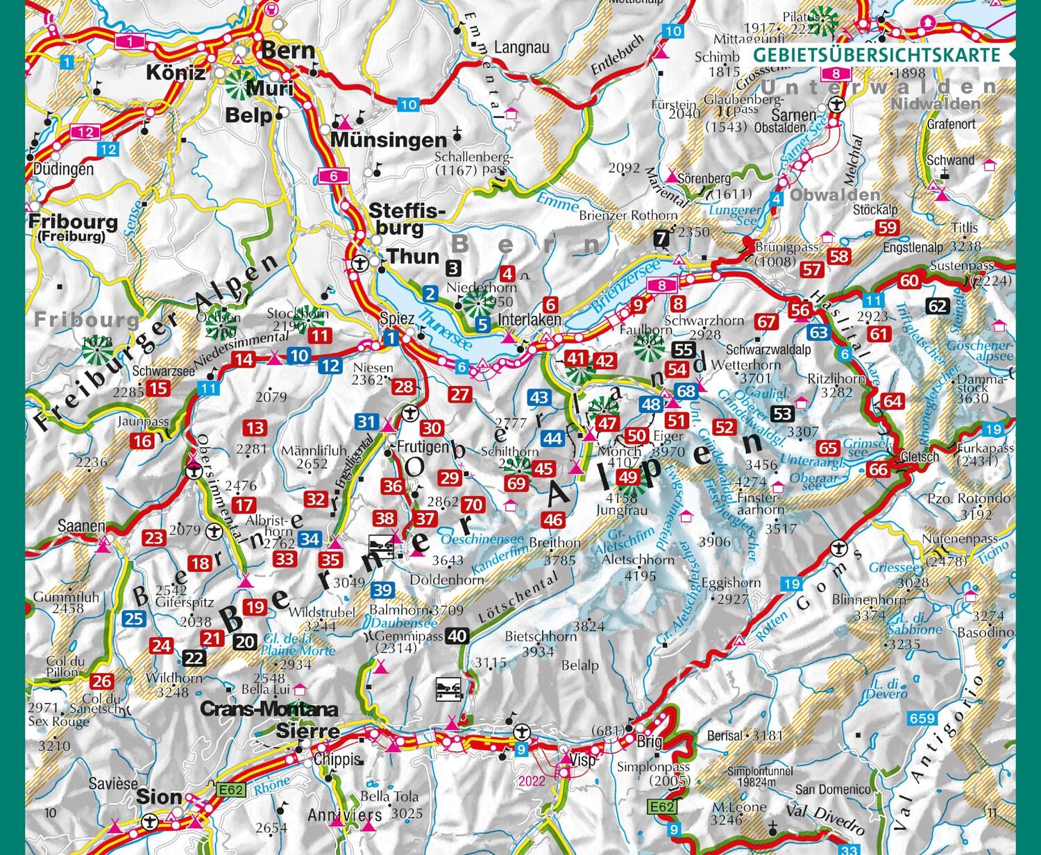 Bild: 9783259037881 | Kümmerly+Frey Wanderführer Berner Oberland | Wolfgang Heitzmann | Buch