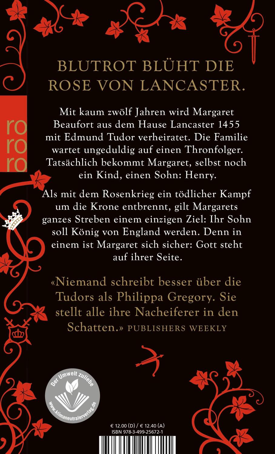 Rückseite: 9783499256721 | Der Thron der roten Königin | Philippa Gregory | Taschenbuch | Deutsch