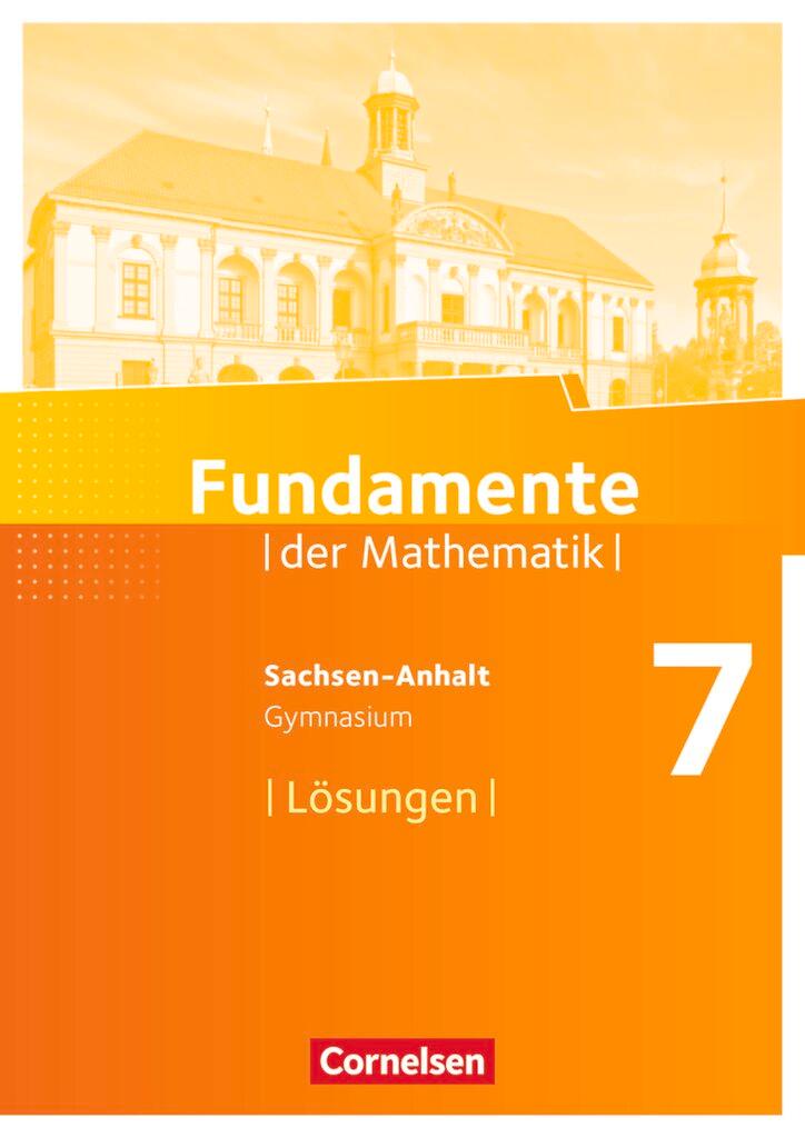 Cover: 9783060094813 | Fundamente der Mathematik 7. Schuljahr. Lösungen zum Schülerbuch...